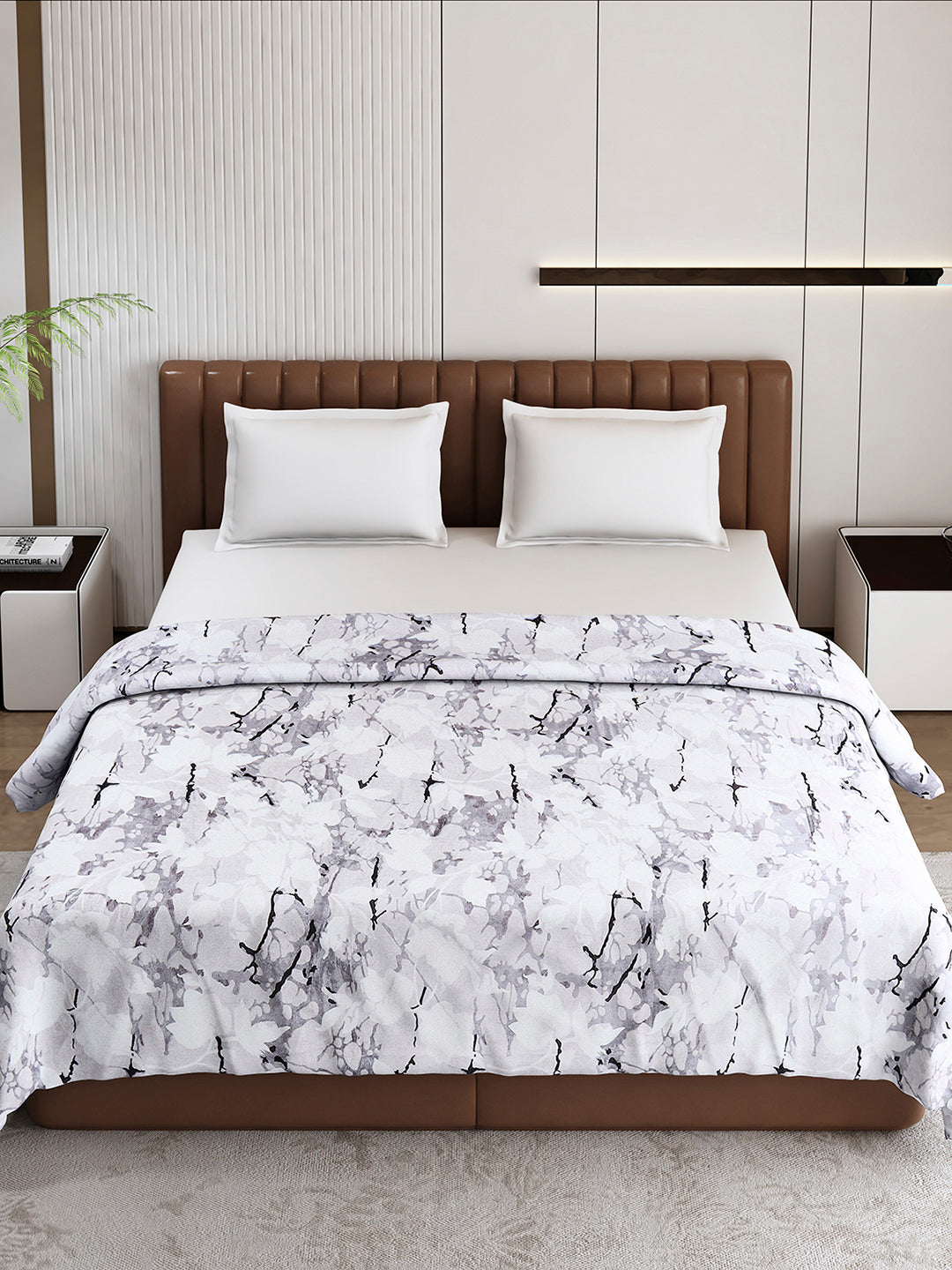 Printed Double Bed 300 GSM Blanket for AC Room - (Tulip)