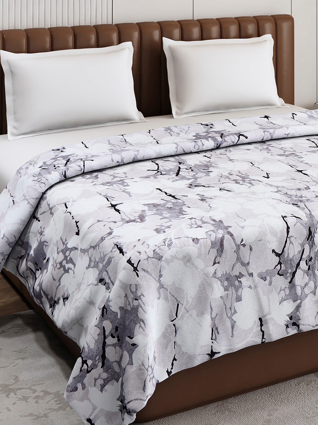 Printed Double Bed 300 GSM Blanket for AC Room - (Tulip)