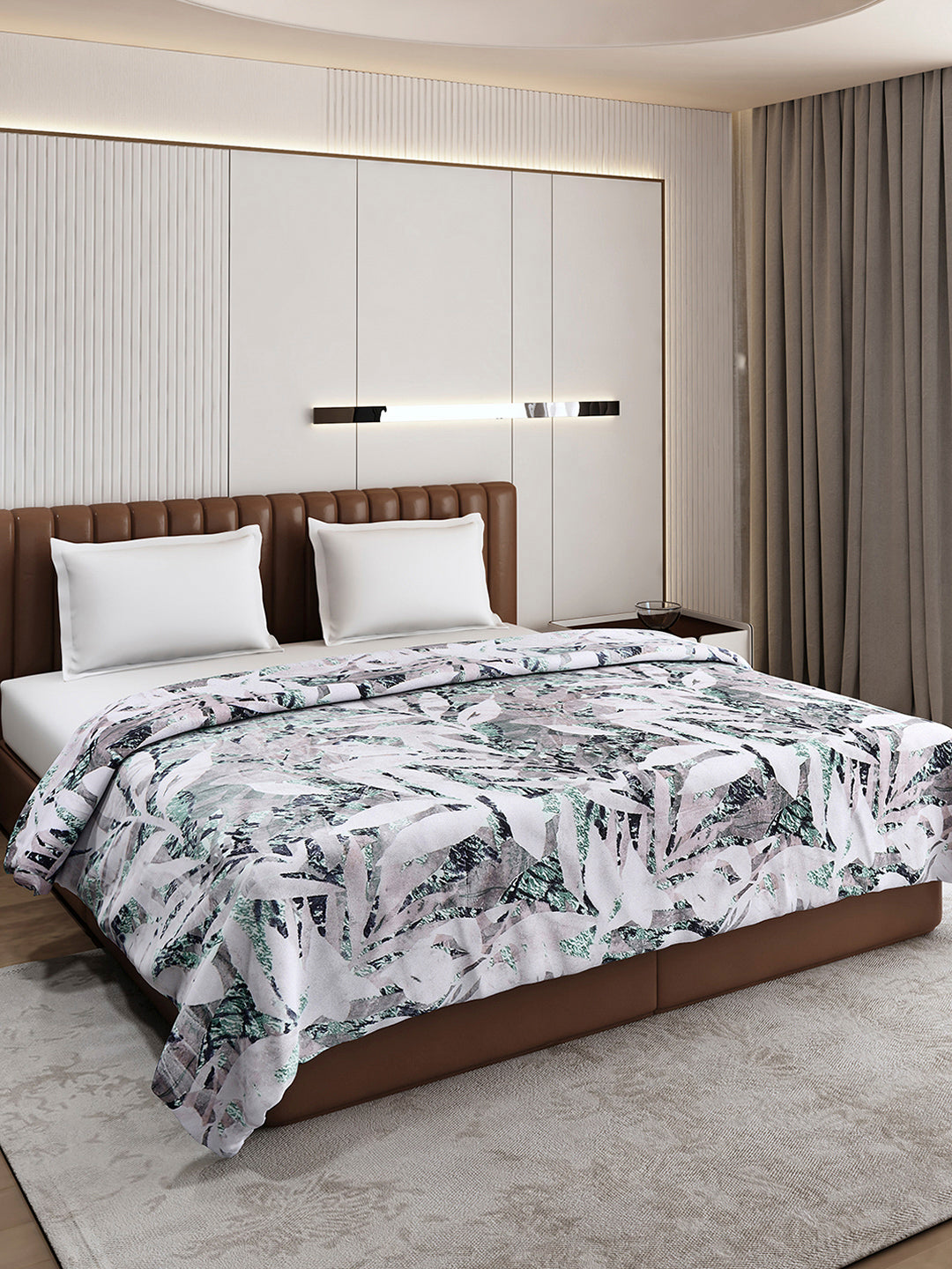 Printed Double Bed 300 GSM Blanket for AC Room - (Tulip)