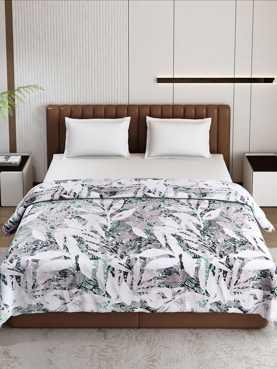 Printed Double Bed 300 GSM Blanket for AC Room - (Tulip)