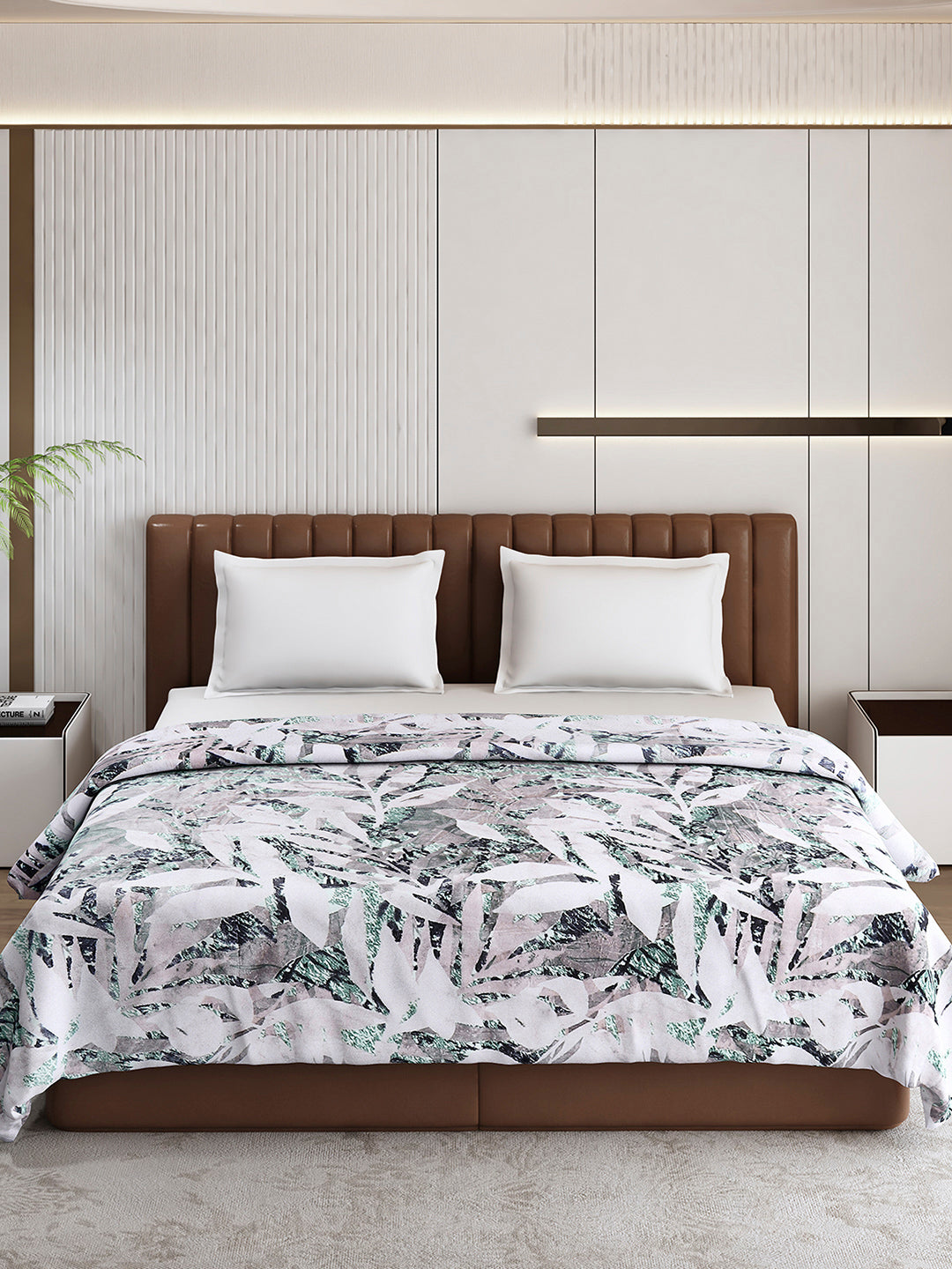 Printed Double Bed 300 GSM Blanket for AC Room - (Tulip)