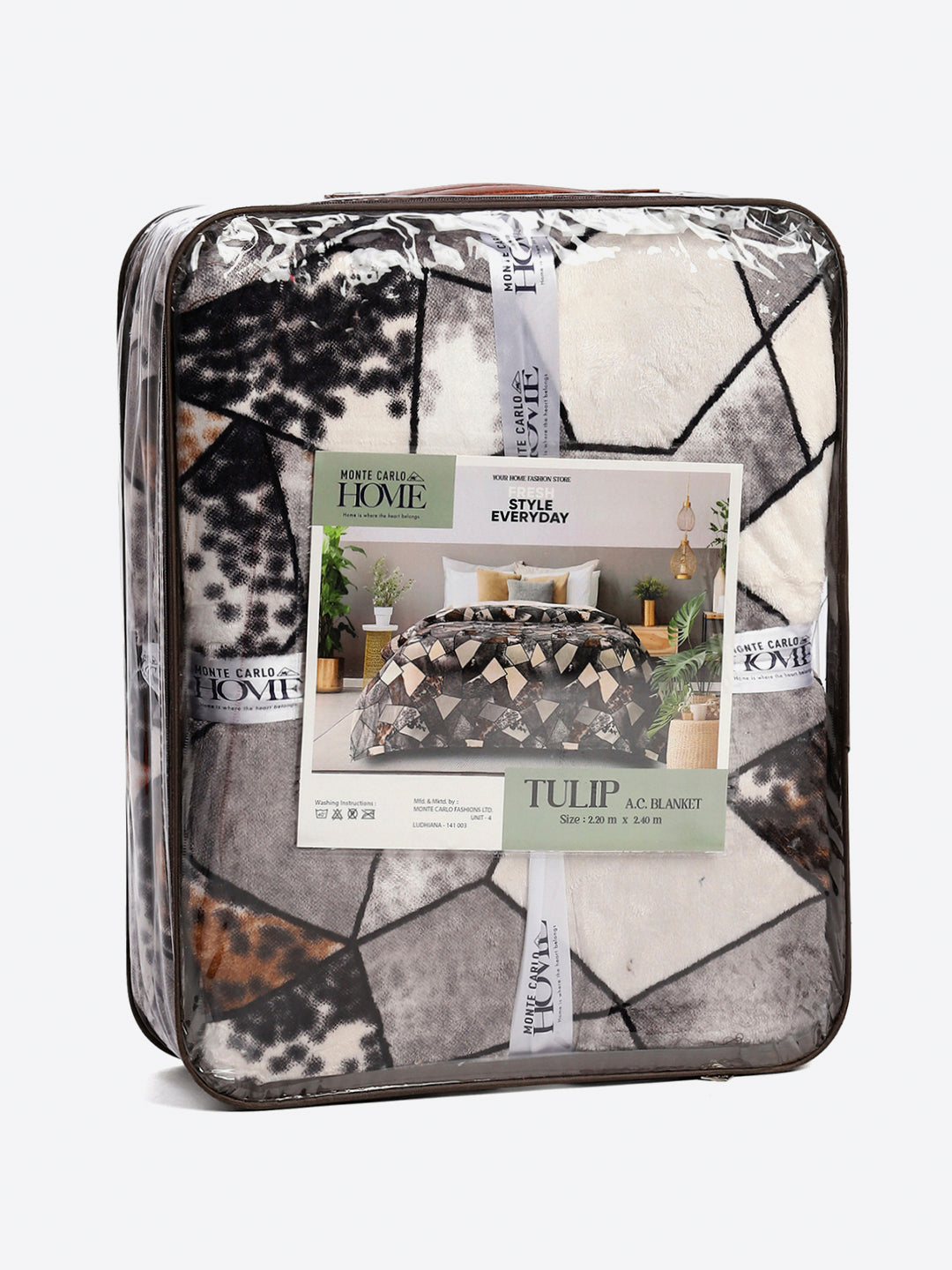 Printed Double Bed 300 GSM Blanket for AC Room - (Tulip)