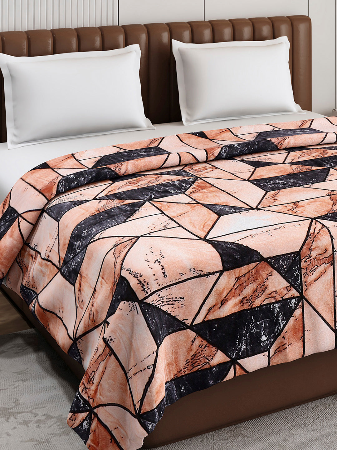 Printed Double Bed 300 GSM Blanket for AC Room - (Tulip)