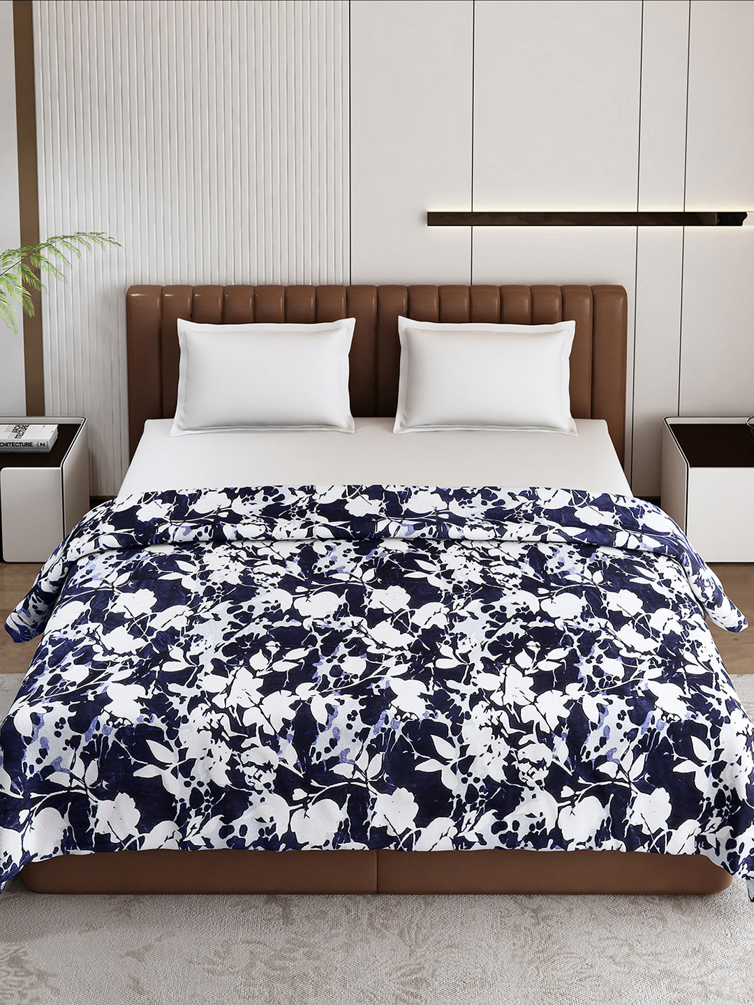 Printed Double Bed 300 GSM Blanket for AC Room - (Tulip)