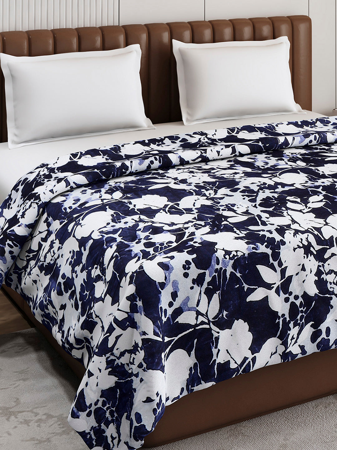 Printed Double Bed 300 GSM Blanket for AC Room - (Tulip)