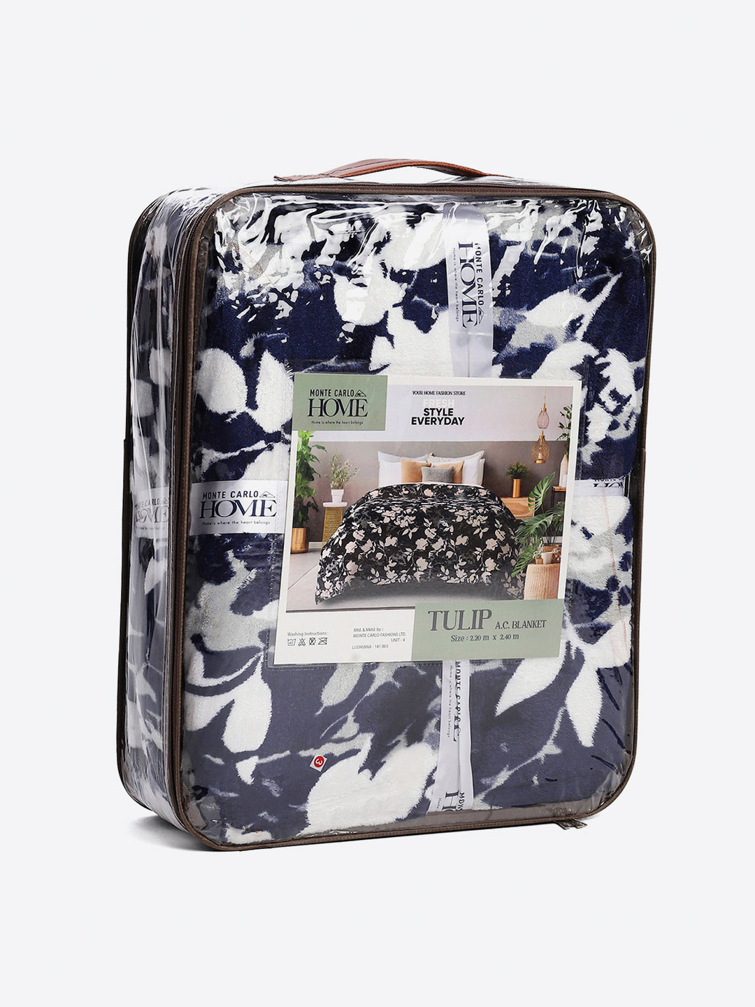 Printed Double Bed 300 GSM Blanket for AC Room - (Tulip)