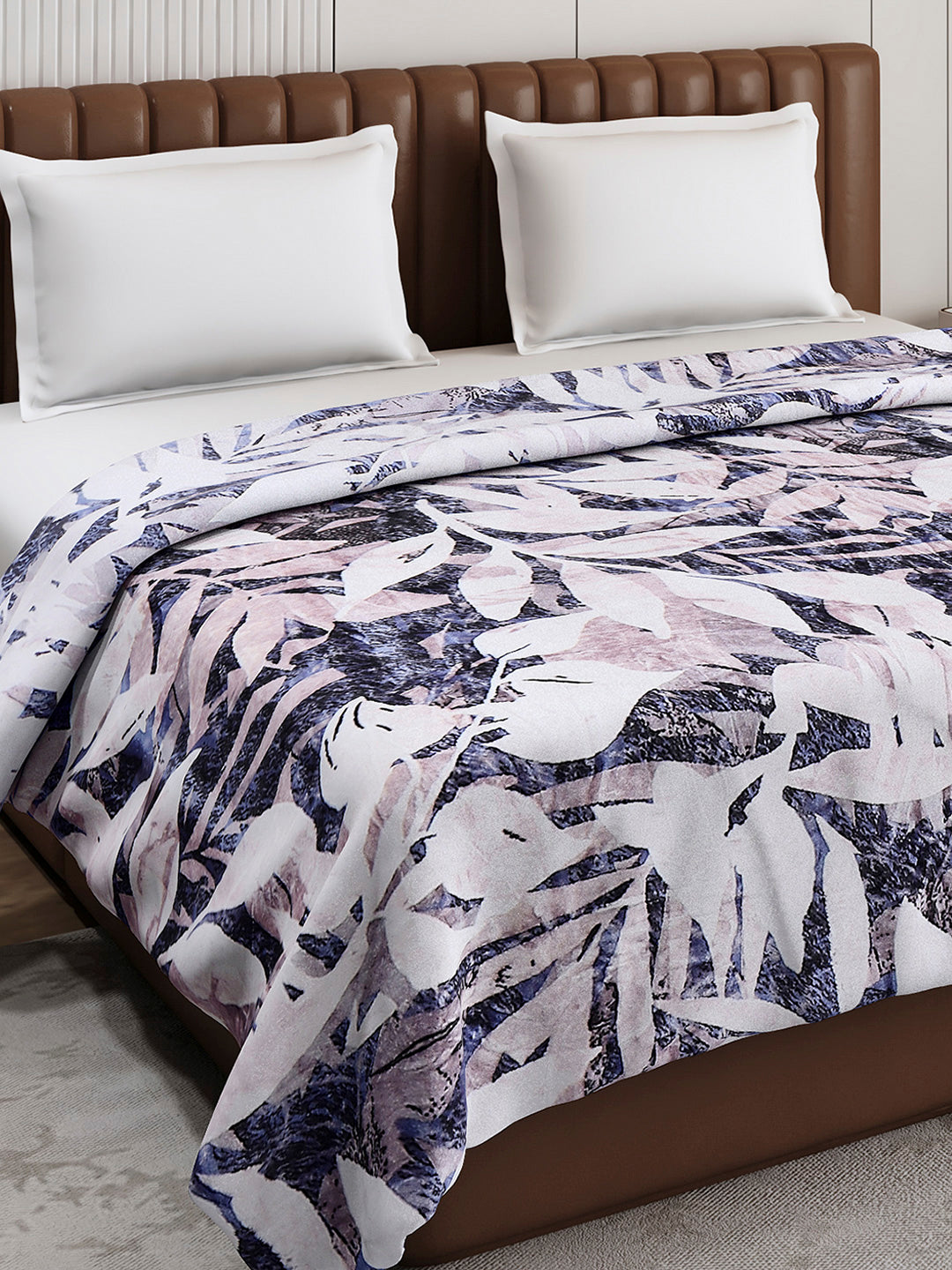 Printed Double Bed 300 GSM Blanket for AC Room - (Tulip)