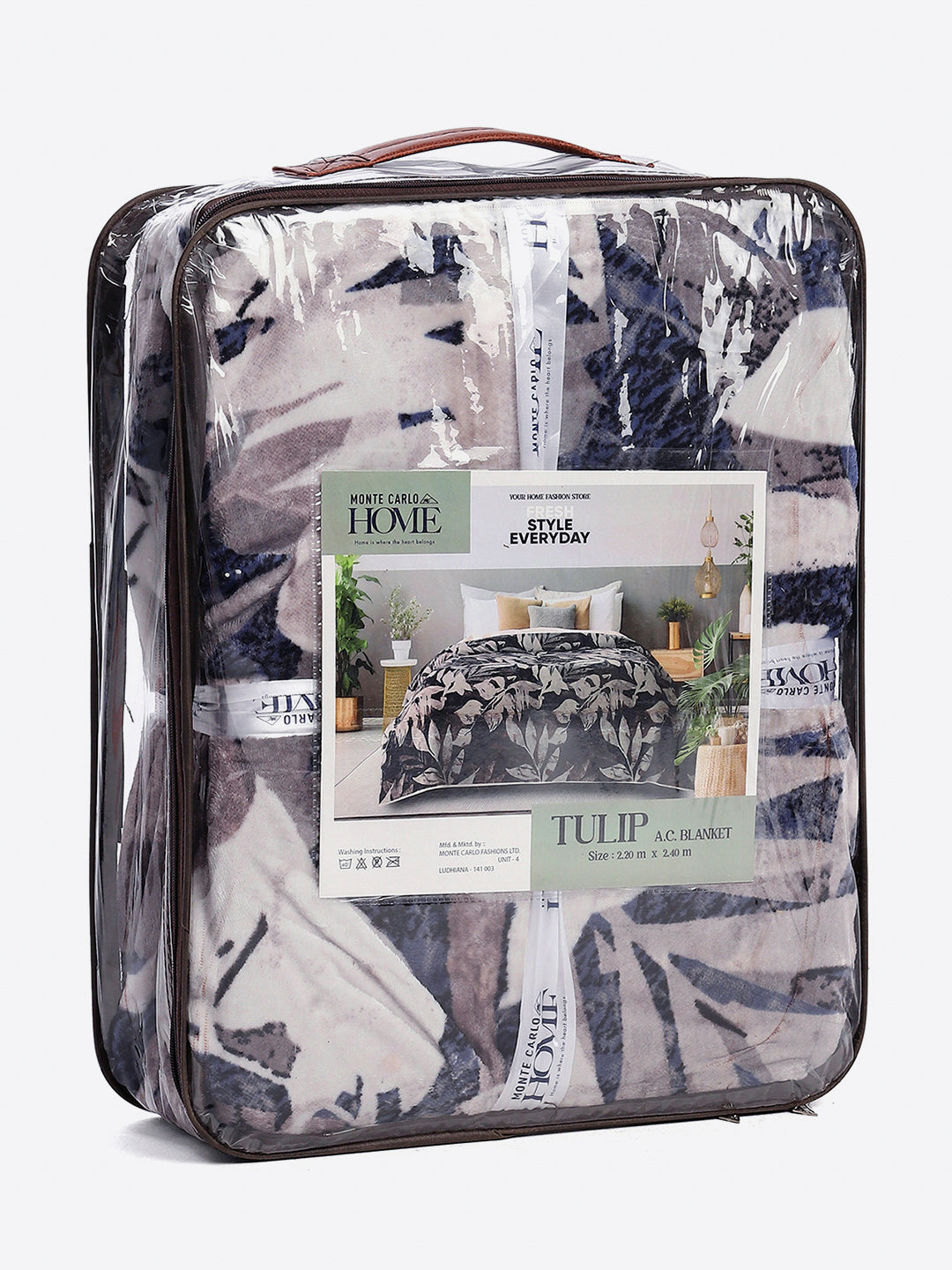 Printed Double Bed 300 GSM Blanket for AC Room - (Tulip)