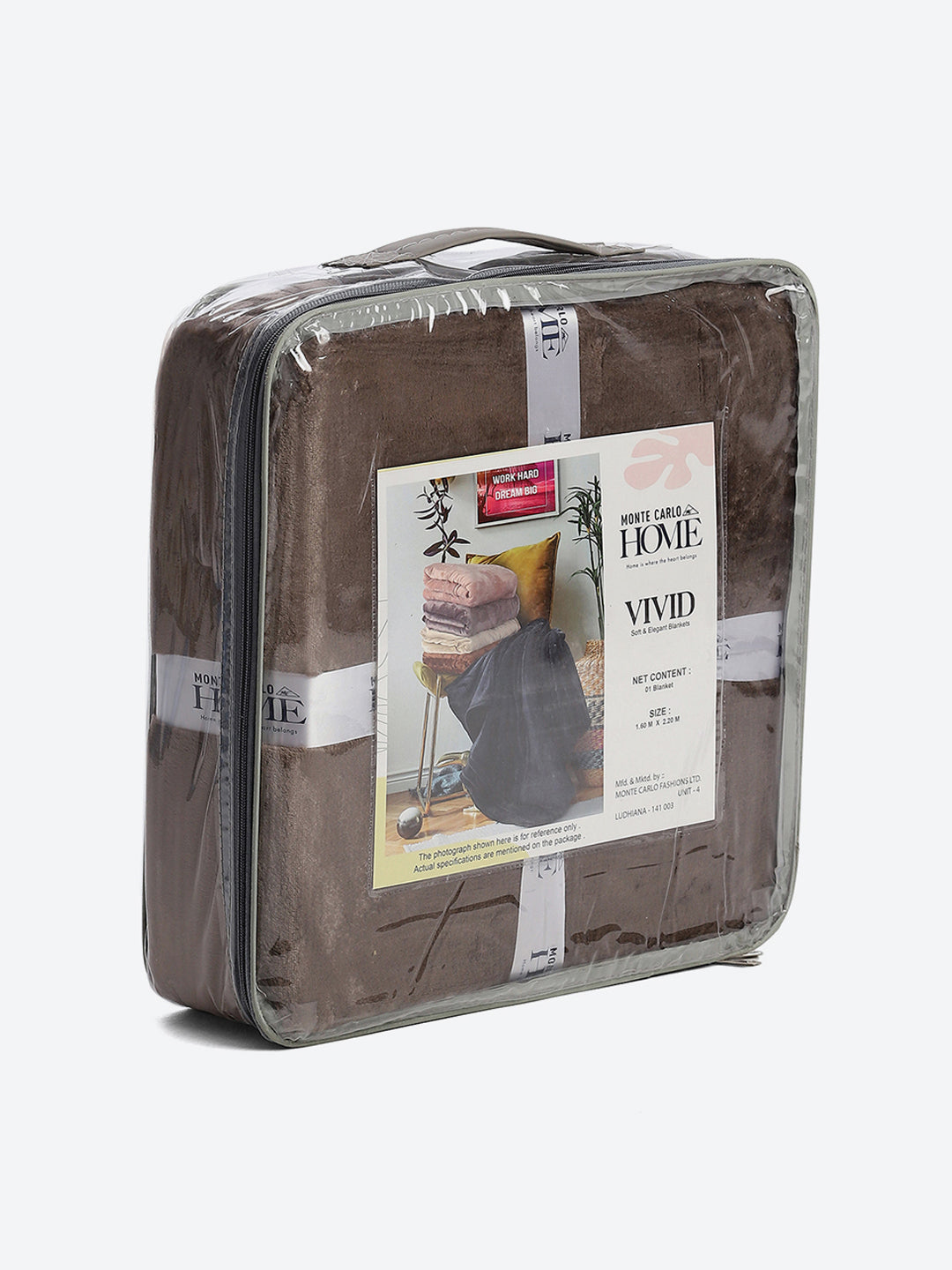 Solid Single Bed 300 GSM Blanket for AC Room - (Vivid)