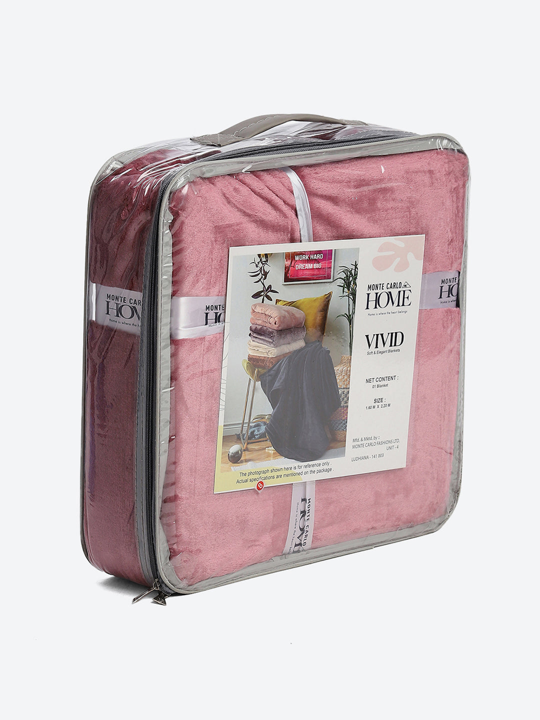 Solid Single Bed 300 GSM Blanket for AC Room - (Vivid)