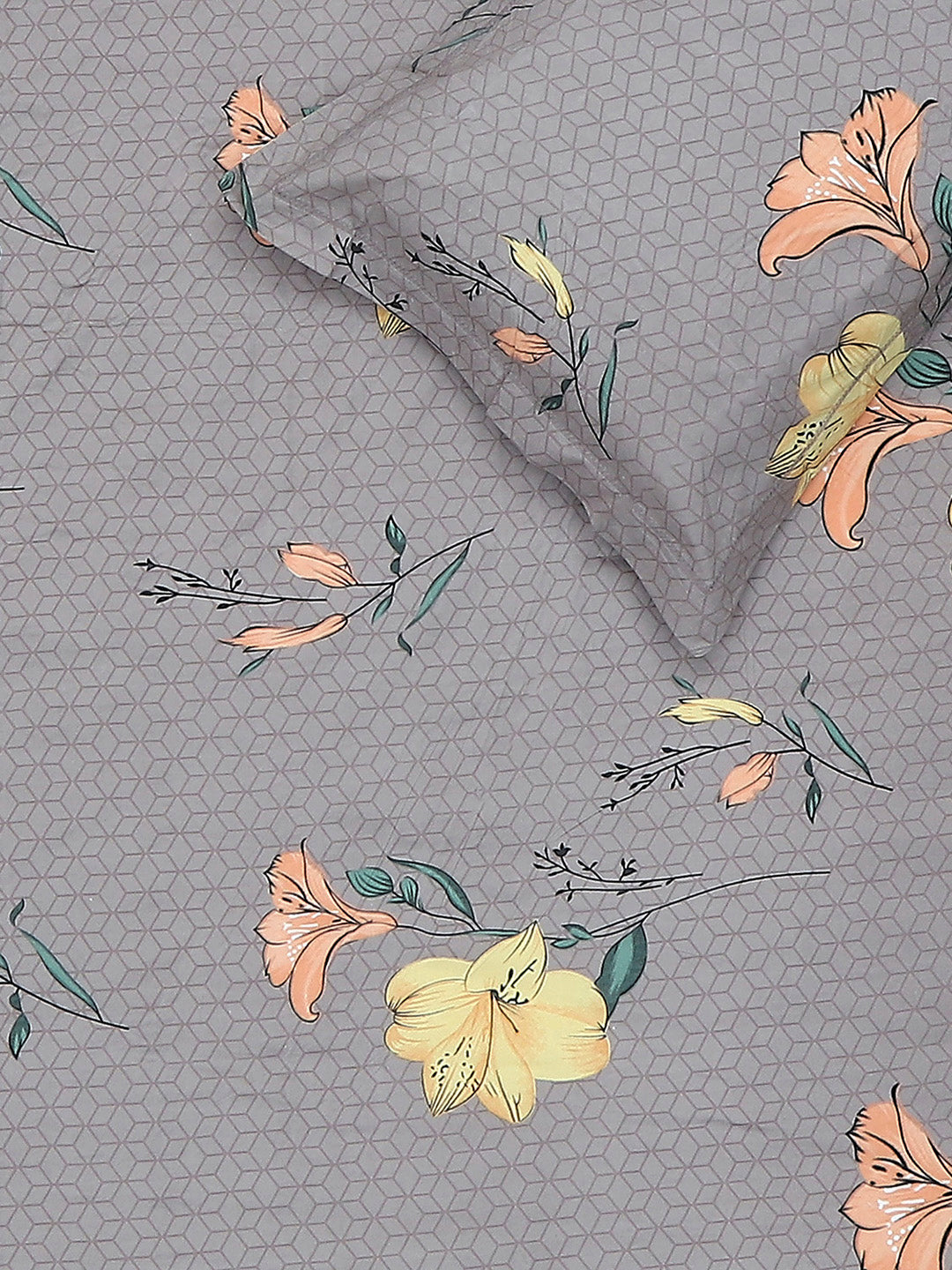 130 GSM Polyester Single Bedsheet with 1 Pillow Cover (Decoy)