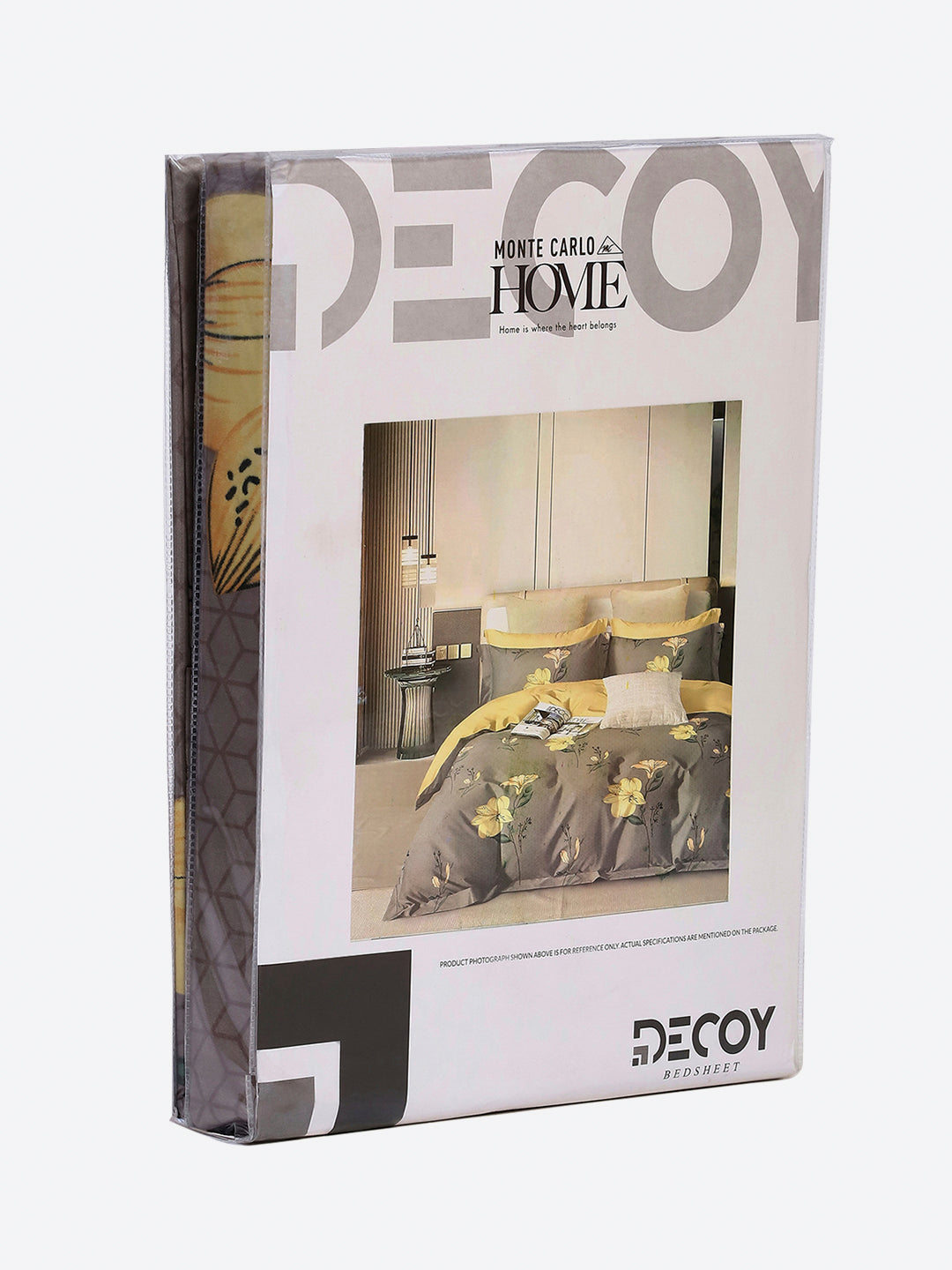 130 GSM Polyester Single Bedsheet with 1 Pillow Cover (Decoy)