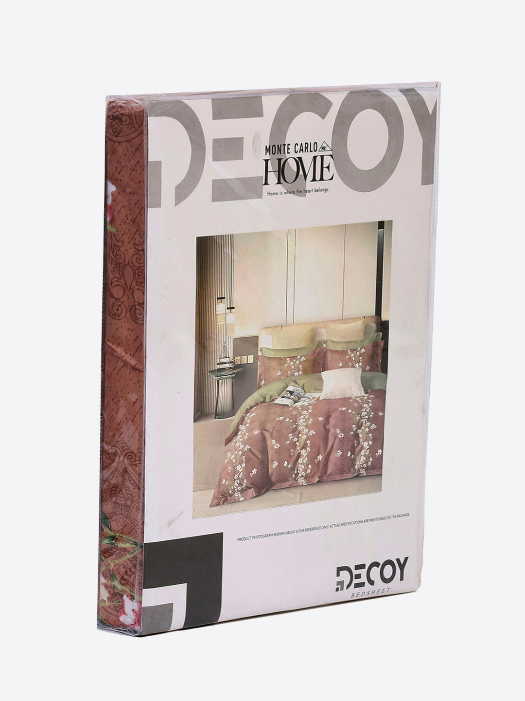 130 GSM Polyester Single Bedsheet with 1 Pillow Cover (Decoy)