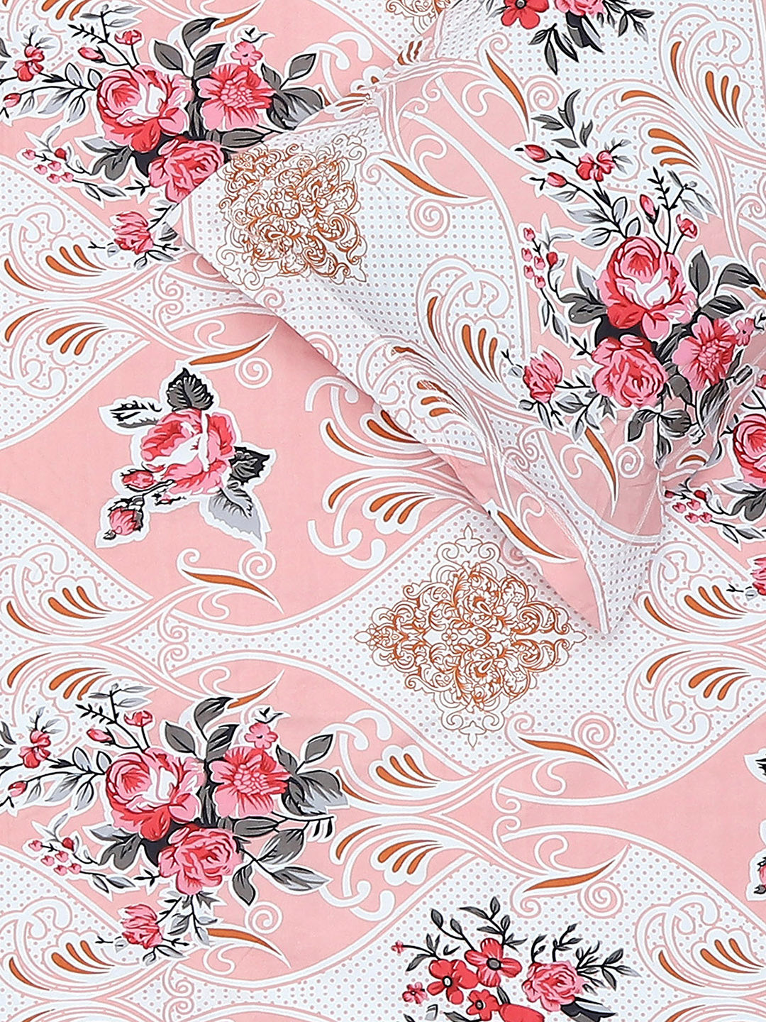 130 GSM Polyester Single Bedsheet with 1 Pillow Cover (Decoy)