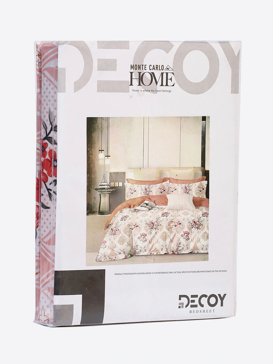 130 GSM Polyester Single Bedsheet with 1 Pillow Cover (Decoy)