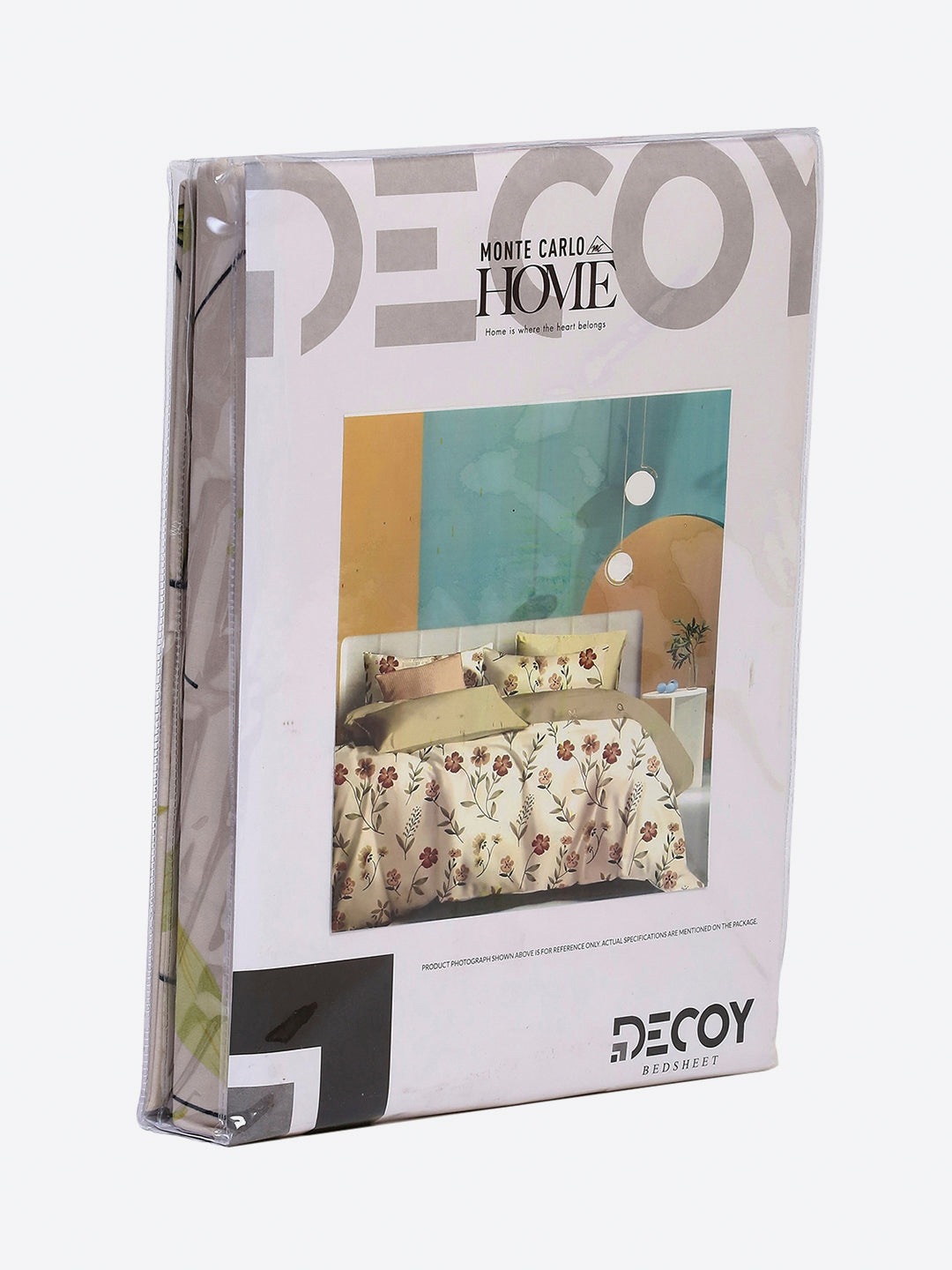 130 GSM Polyester Single Bedsheet with 1 Pillow Cover (Decoy)