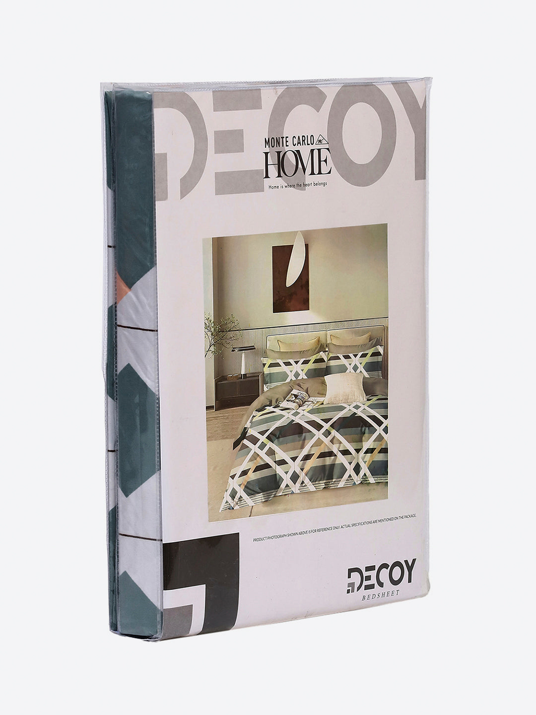 130 GSM Polyester Single Bedsheet with 1 Pillow Cover (Decoy)