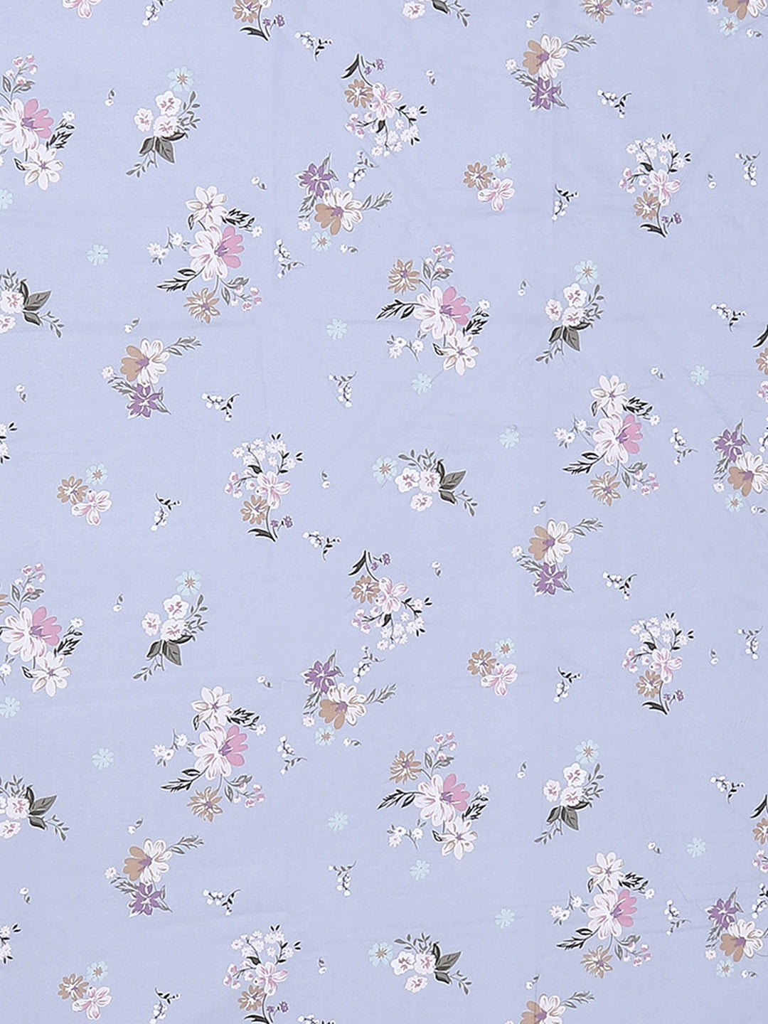 130 GSM Polyester King Size 1 Bedsheet with 2 Pillow Covers (Edmond)