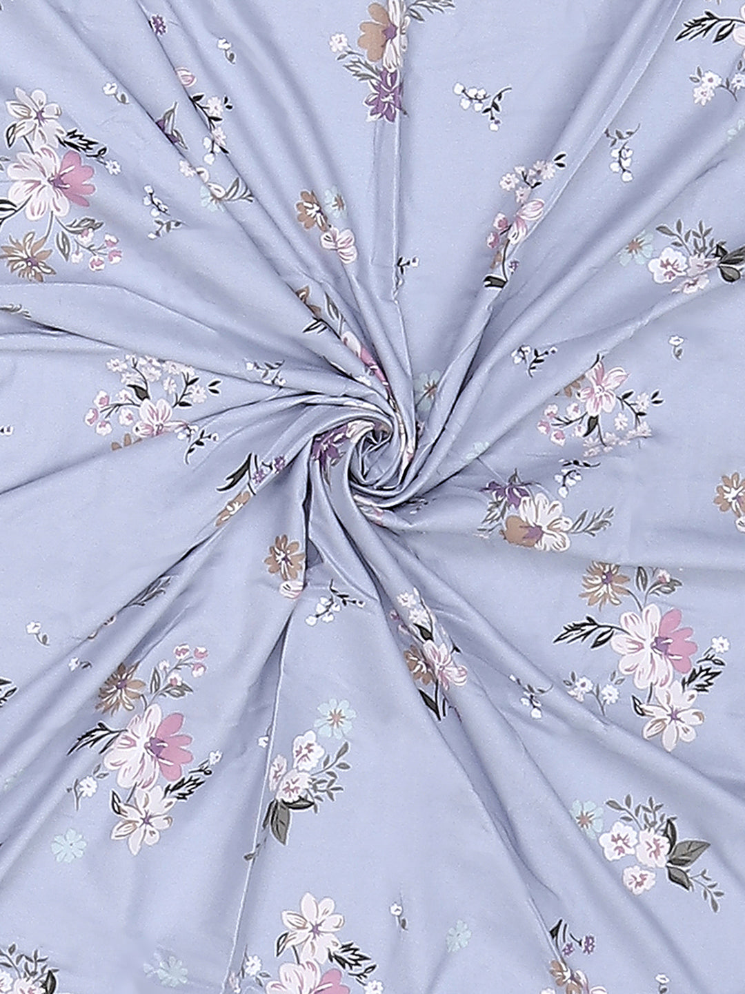 130 GSM Polyester King Size 1 Bedsheet with 2 Pillow Covers (Edmond)