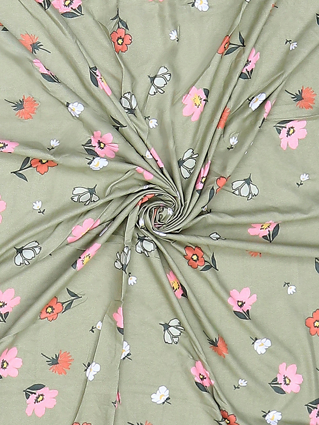 130 GSM Polyester King Size 1 Bedsheet with 2 Pillow Covers (Edmond)