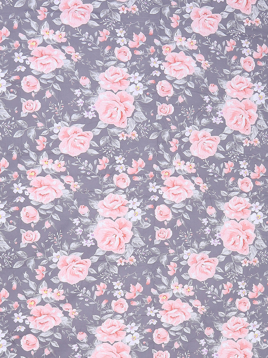 130 GSM Polyester King Size 1 Bedsheet with 2 Pillow Covers (Edmond)