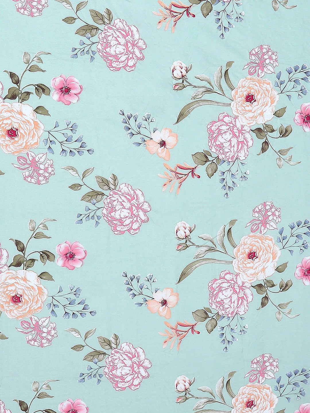 130 GSM Polyester King Size 1 Bedsheet with 2 Pillow Covers (Edmond)