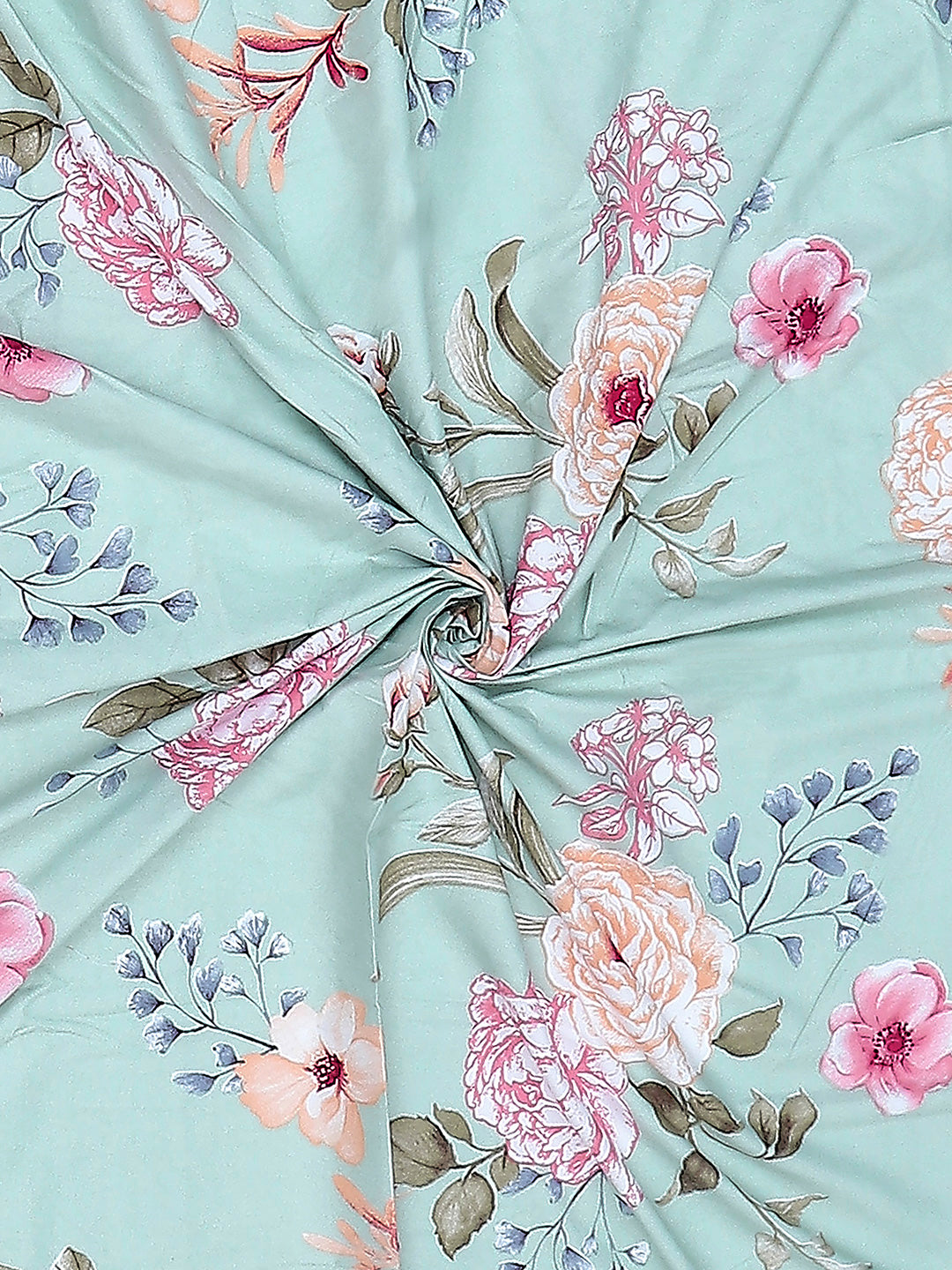 130 GSM Polyester King Size 1 Bedsheet with 2 Pillow Covers (Edmond)