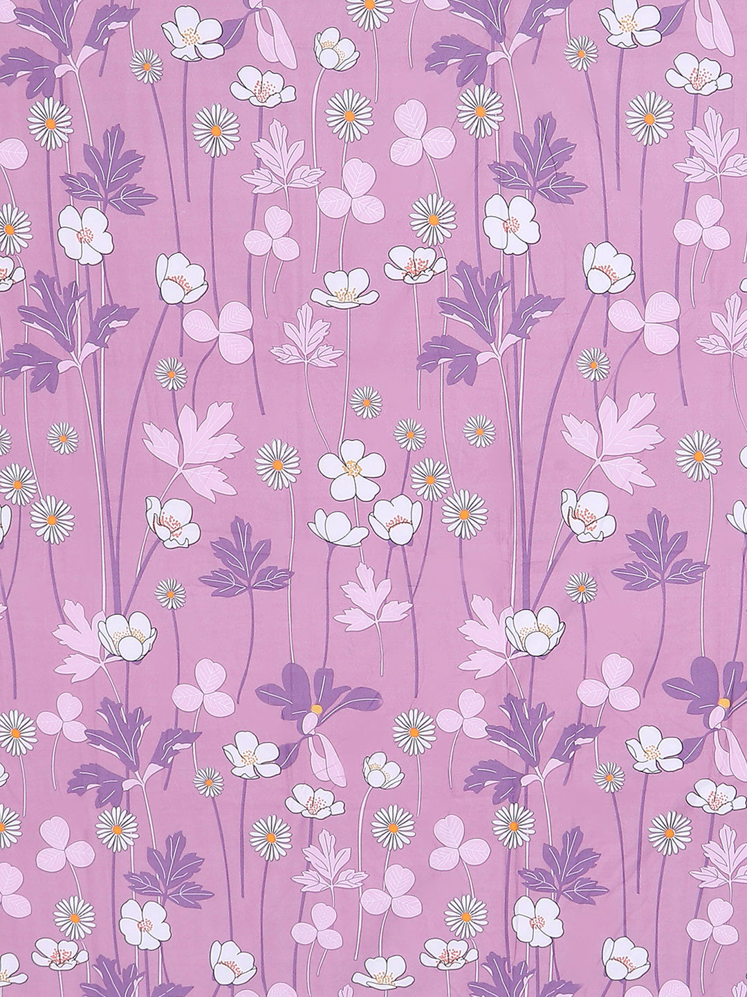 130 GSM Polyester King Size 1 Bedsheet with 2 Pillow Covers (Edmond)