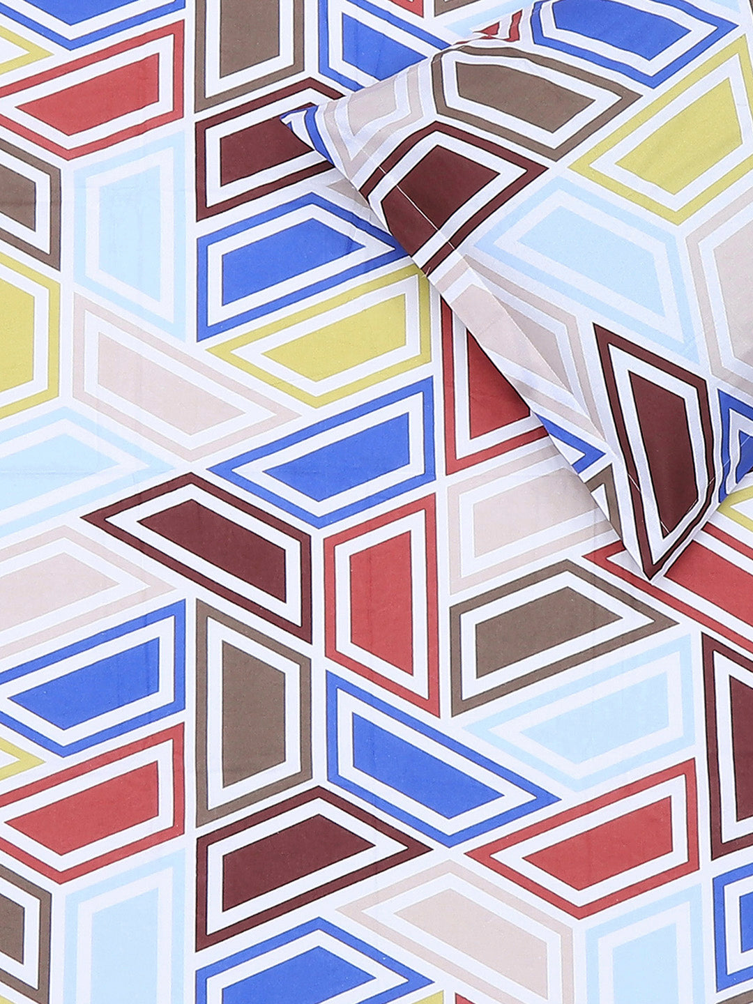 104 TC Cotton Single Bedsheet with 1 Pillow Cover (Elegance)