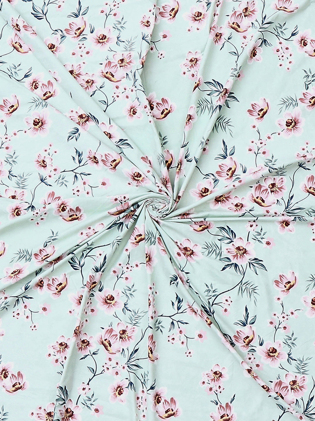 130 GSM Polyester Double Bed 1 Bedsheet with 2 Pillow Covers (Fashnik)