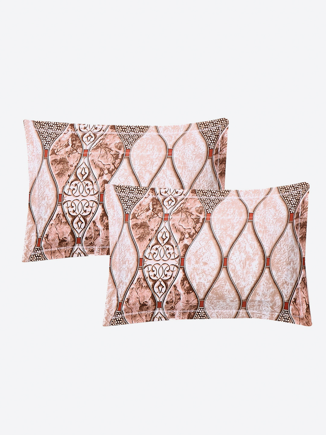 130 GSM Polyester Double Bed 1 Bedsheet with 2 Pillow Covers (Fashnik)