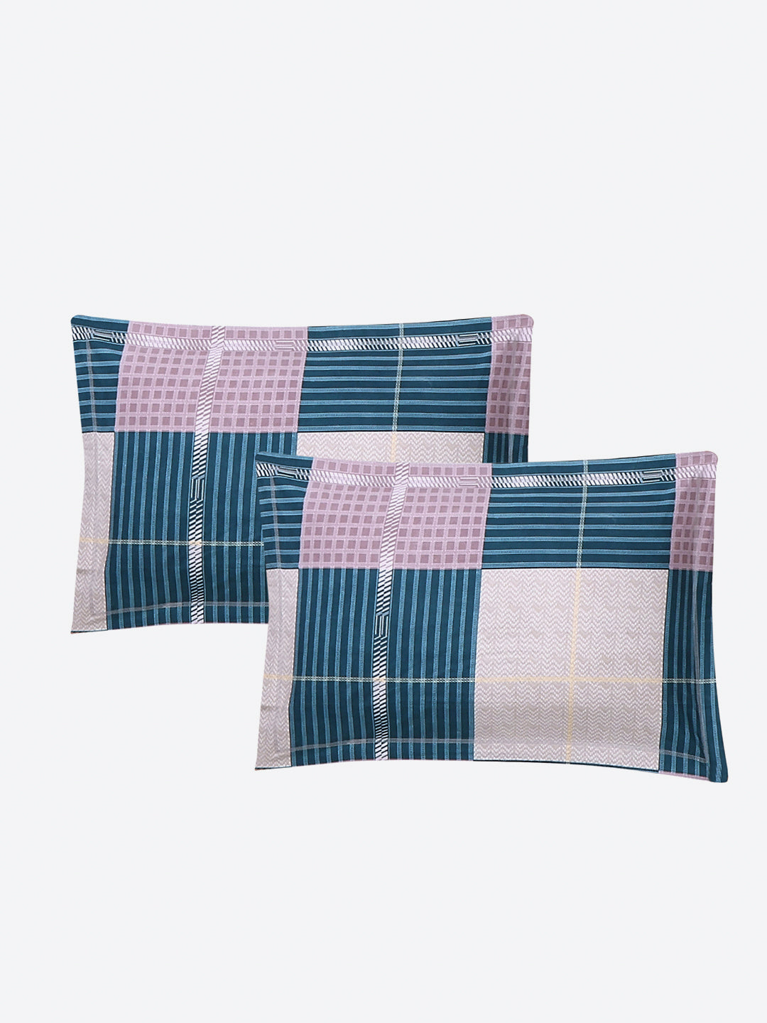 130 GSM Polyester Double Bed 1 Bedsheet with 2 Pillow Covers (Fashnik)