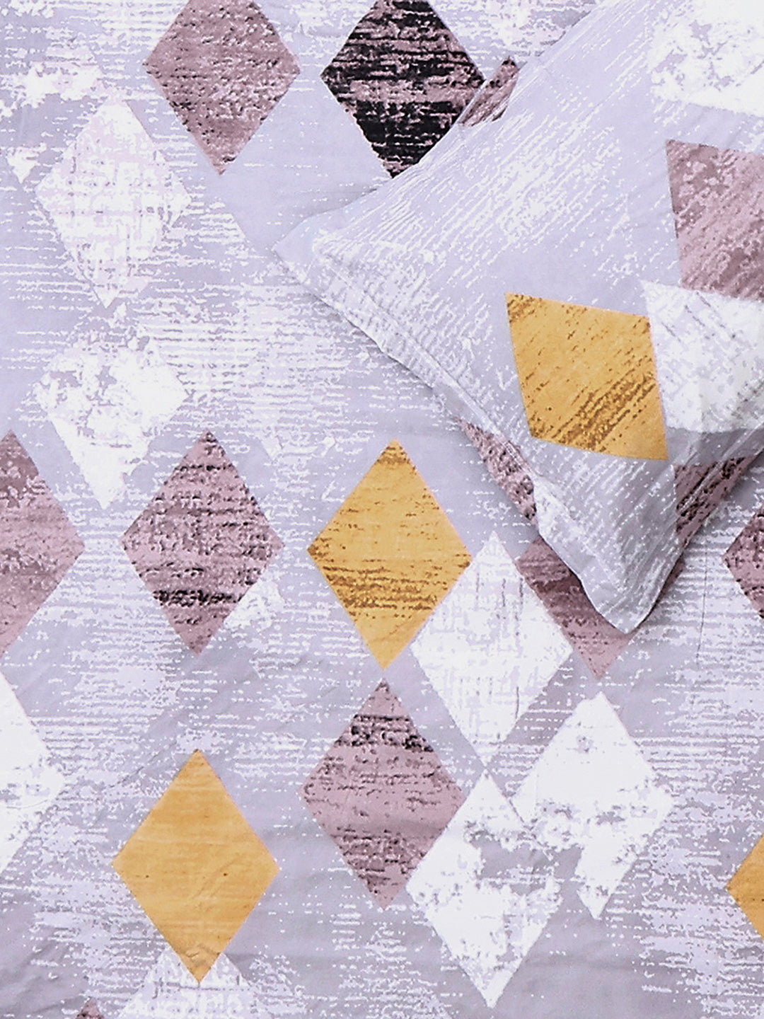 130 GSM Polyester Double Bed 1 Bedsheet with 2 Pillow Covers (Fashnik)