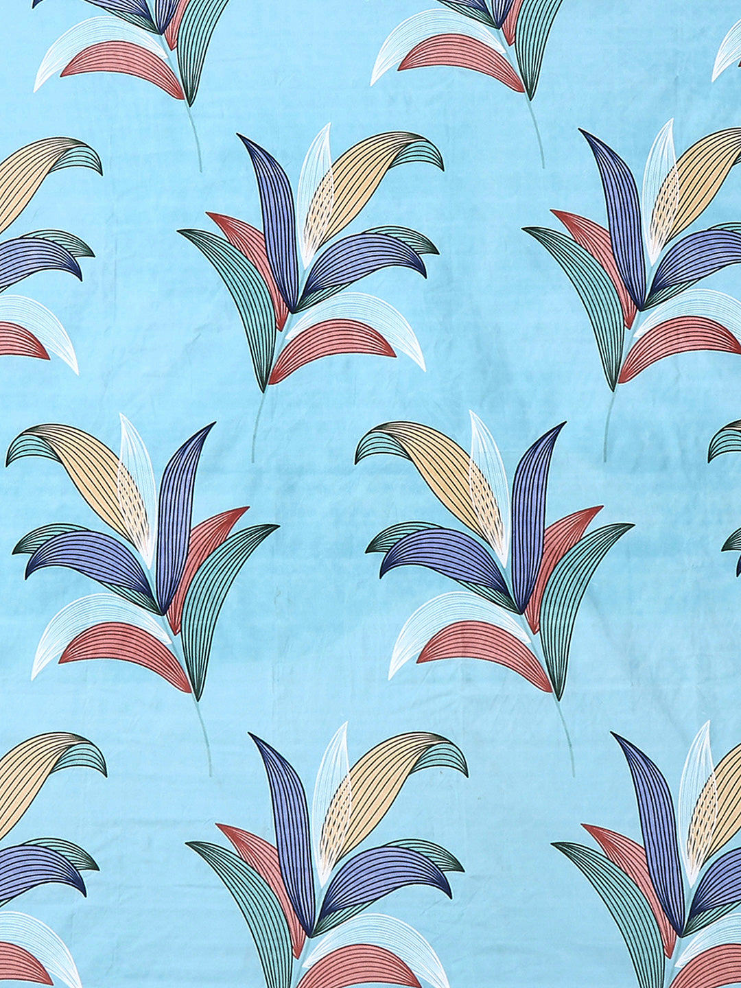 130 GSM Polyester Double Bed 1 Bedsheet with 2 Pillow Covers (Fashnik)