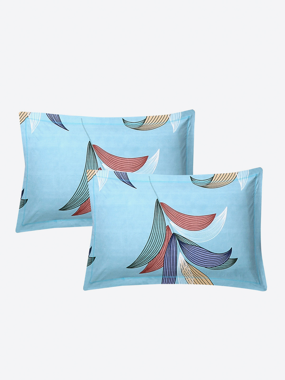 130 GSM Polyester Double Bed 1 Bedsheet with 2 Pillow Covers (Fashnik)