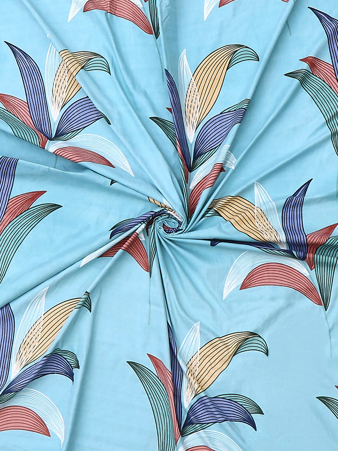 130 GSM Polyester Double Bed 1 Bedsheet with 2 Pillow Covers (Fashnik)