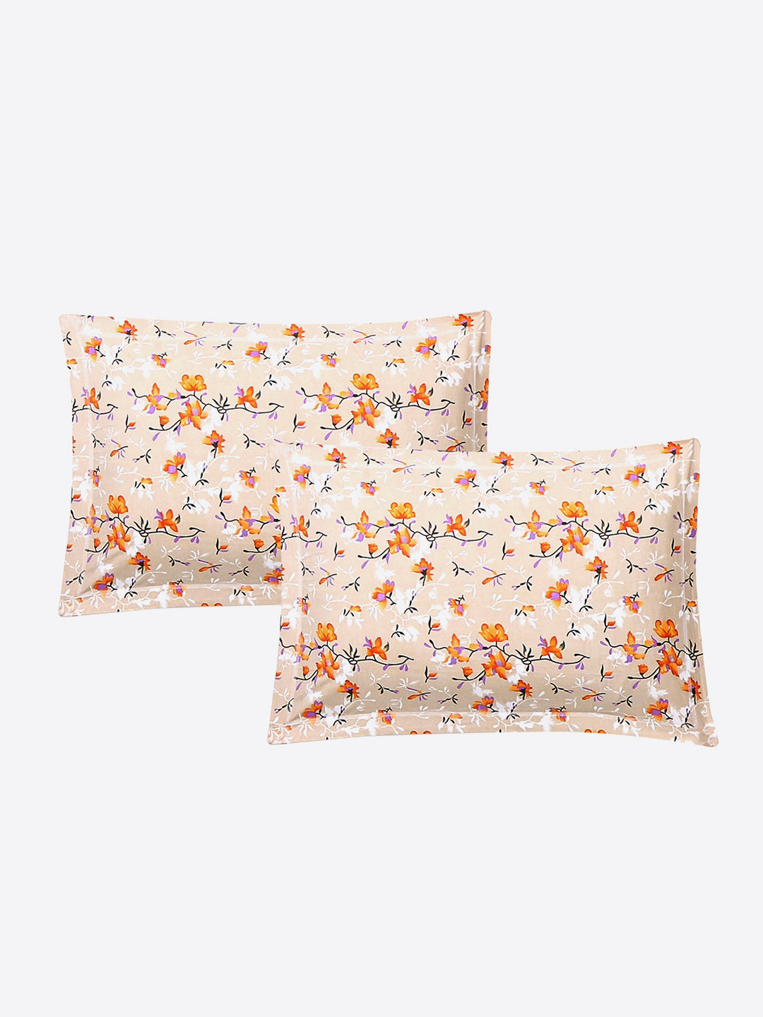 130 GSM Polyester Double Bed 1 Bedsheet with 2 Pillow Covers (Fashnik)