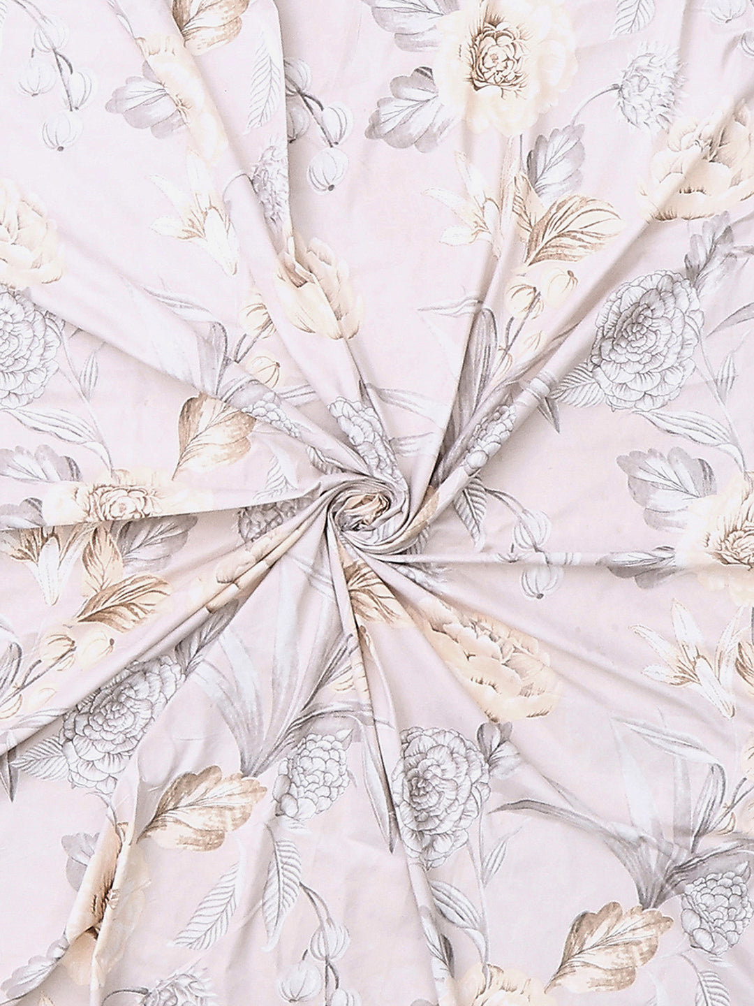 130 GSM Polyester Double Bed 1 Bedsheet with 2 Pillow Covers (Fashnik)