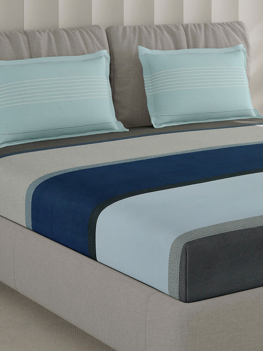 210 TC Cotton Double Bed 1 Bedsheet with 2 Pillow Covers (Ramona)