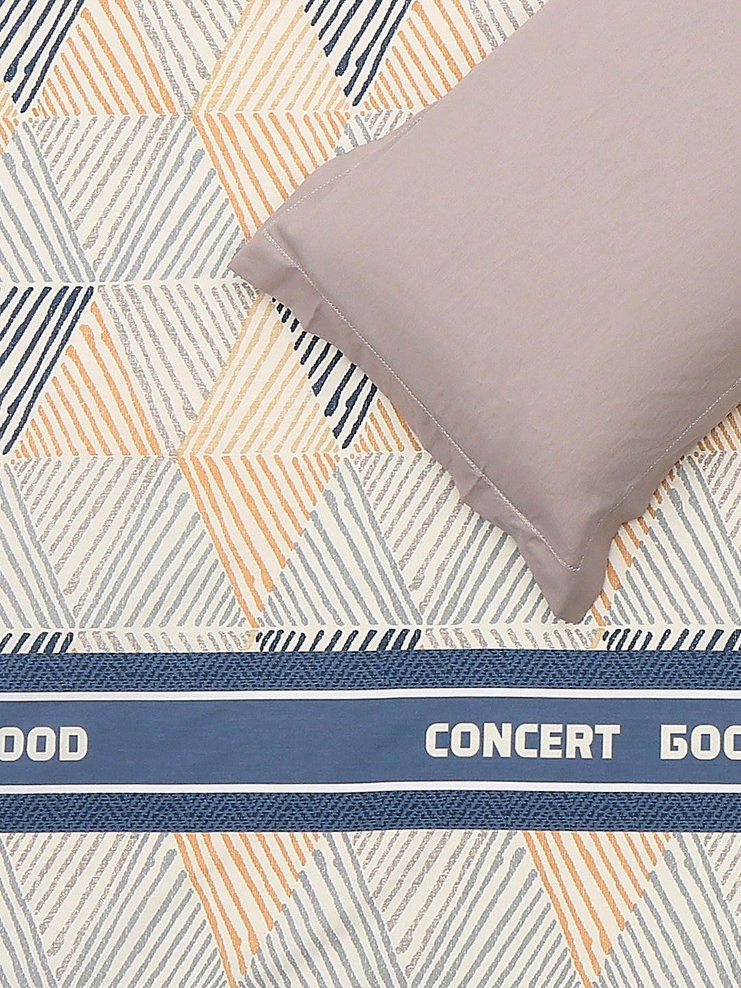 210 TC Cotton Double Bed 1 Bedsheet with 2 Pillow Covers (Ramona)