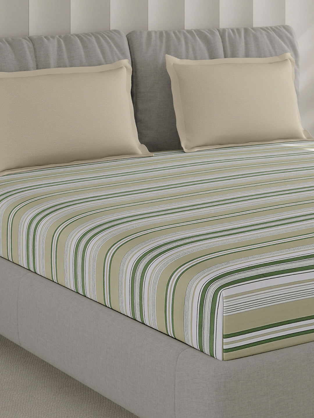 210 TC Cotton Double Bed 1 Bedsheet with 2 Pillow Covers (Ramona)