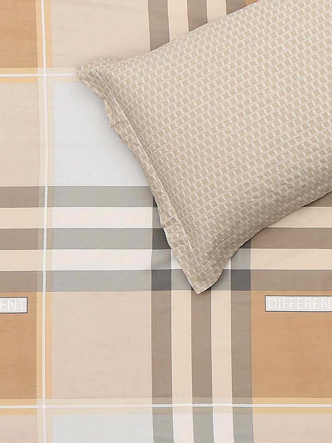 210 TC Cotton Double Bed 1 Bedsheet with 2 Pillow Covers (Ramona)