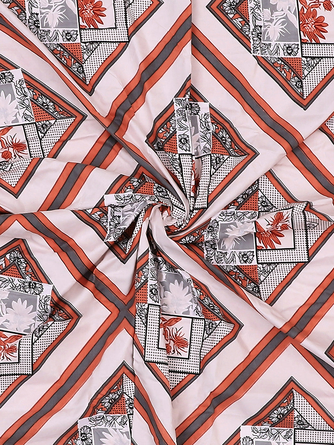 130 GSM Polyester King Size 1 Bedsheet with 2 Pillow Covers (Royal King)