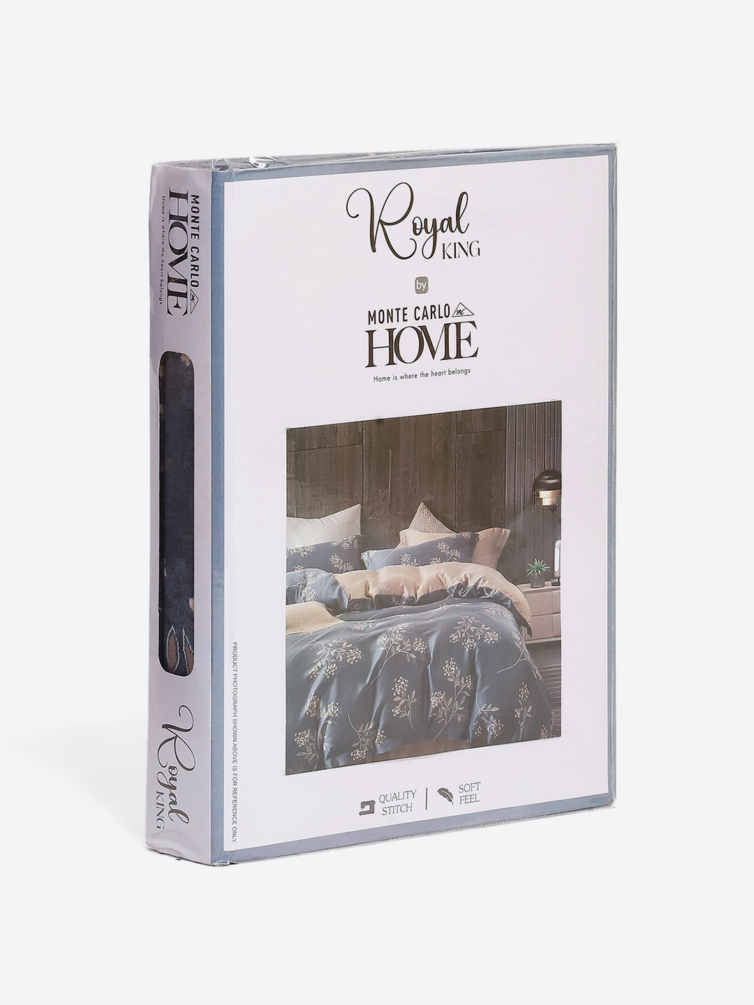 130 GSM Polyester King Size 1 Bedsheet with 2 Pillow Covers (Royal King)