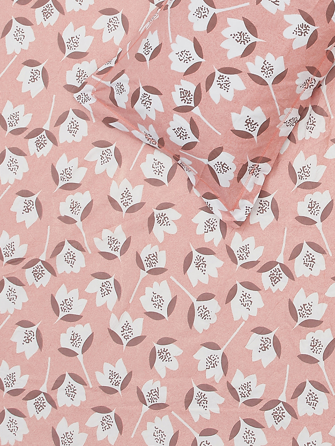 130 GSM Polyester King Size 1 Bedsheet with 2 Pillow Covers (Royal King)