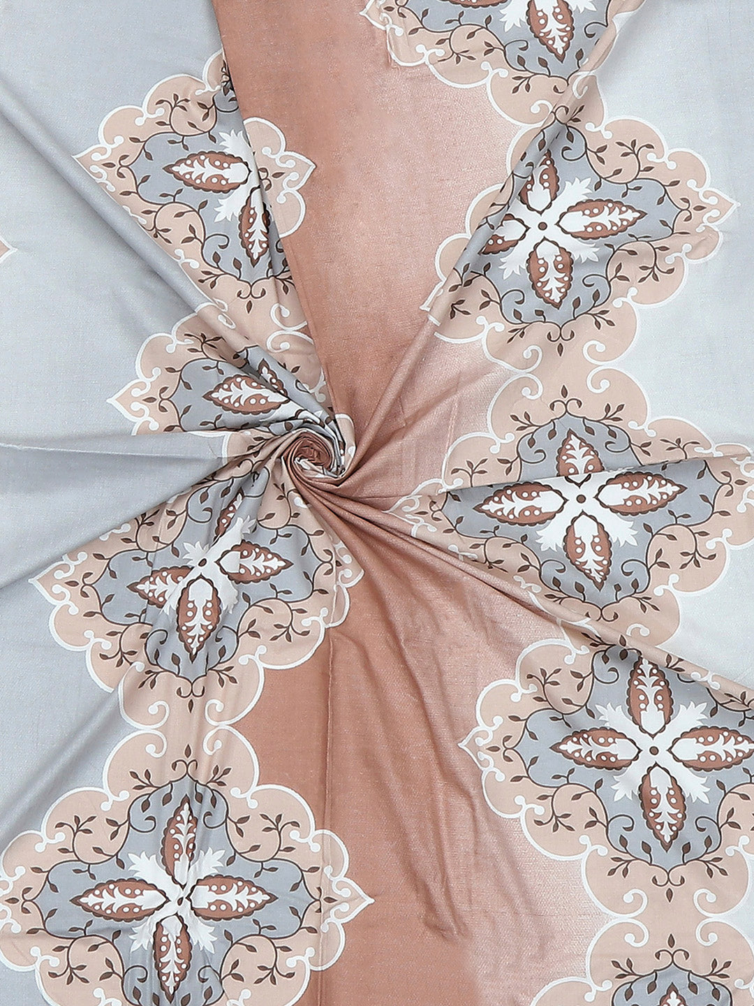 144 TC Cotton Single Bedsheet with 1 Pillow Cover (Solstice)