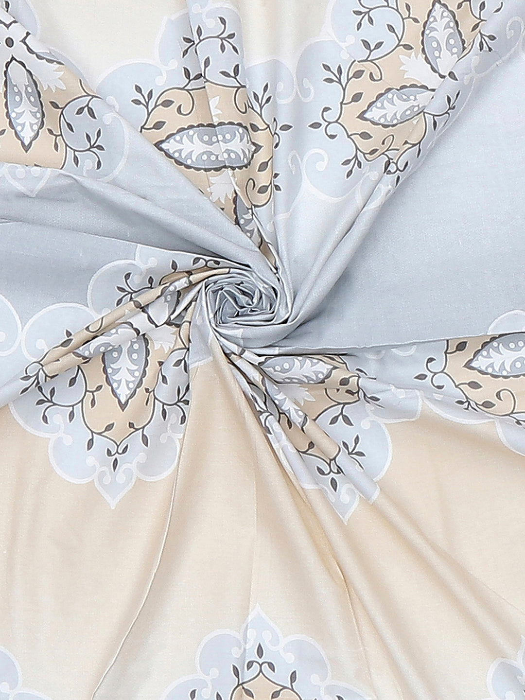 144 TC Cotton Single Bedsheet with 1 Pillow Cover (Solstice)