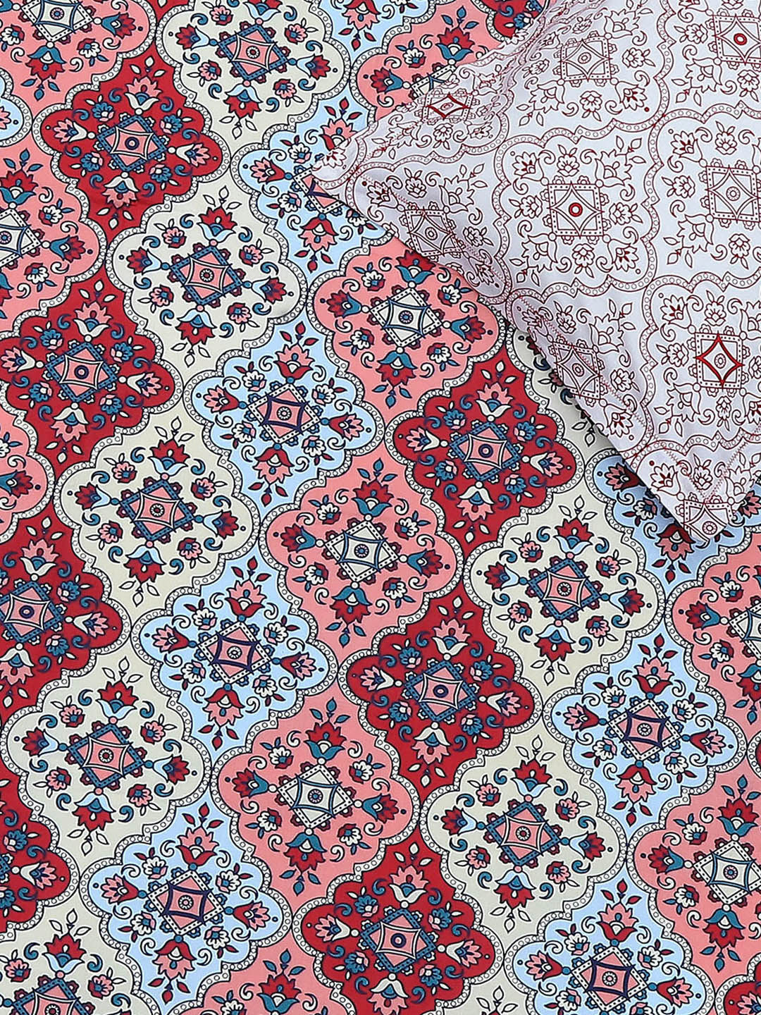 144 TC Cotton Single Bedsheet with 1 Pillow Cover (Solstice)