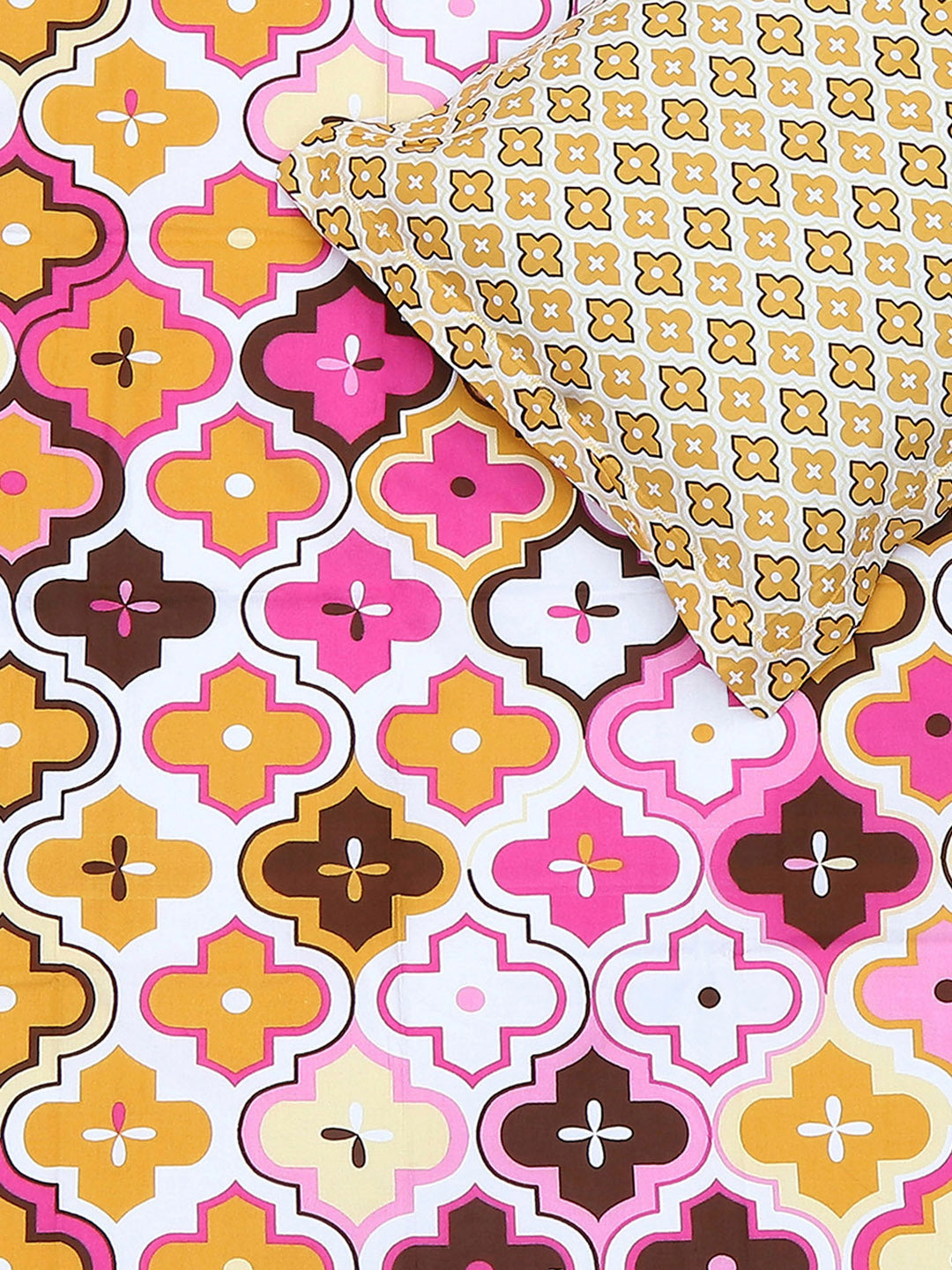 144 TC Cotton Single Bedsheet with 1 Pillow Cover (Solstice)