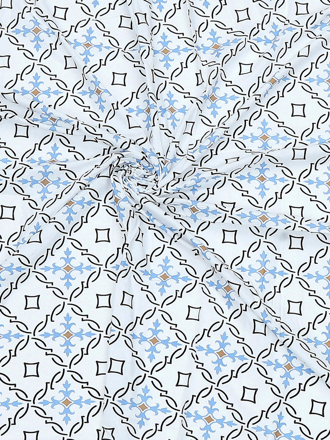 144 TC Cotton Single Bedsheet with 1 Pillow Cover (Solstice)